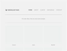 Tablet Screenshot of daedalumfilms.com